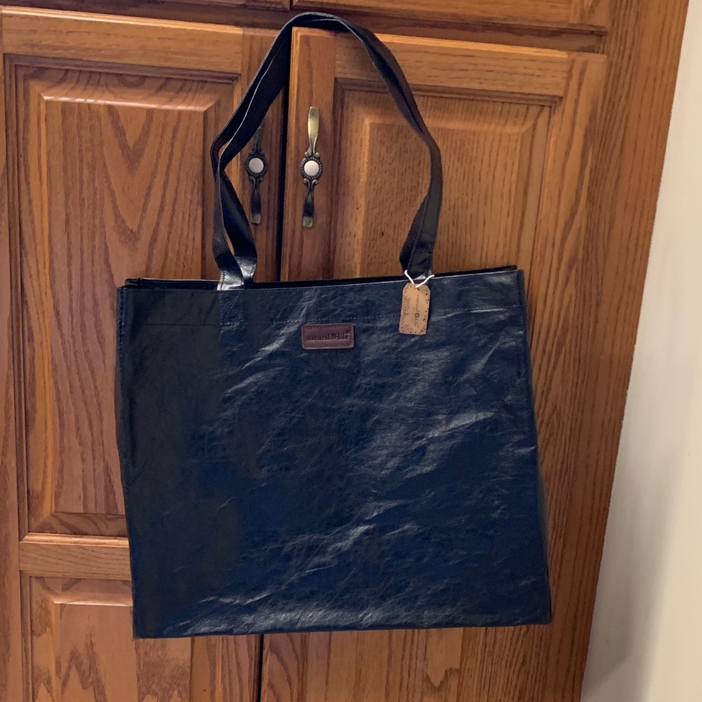 Natural Life Black Tote Bag recycled materials